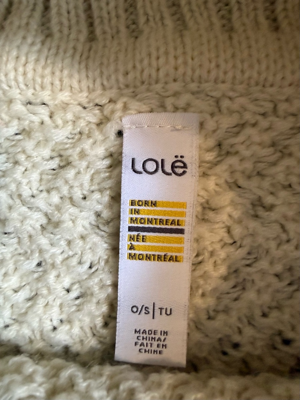 Lole Cream OS Poncho Turtleneck - Picture 5 of 5